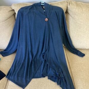 Spense 2x sheer Cardigan Blue